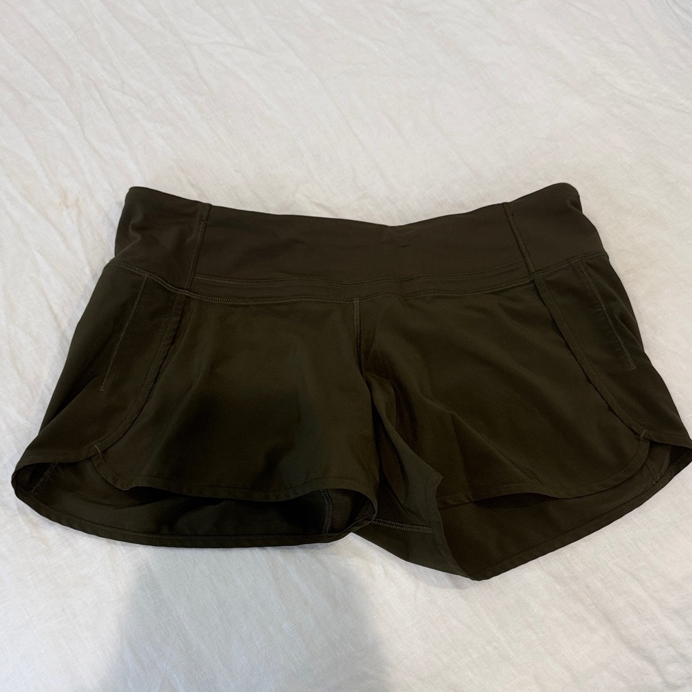 Dark Green Athletic Shorts